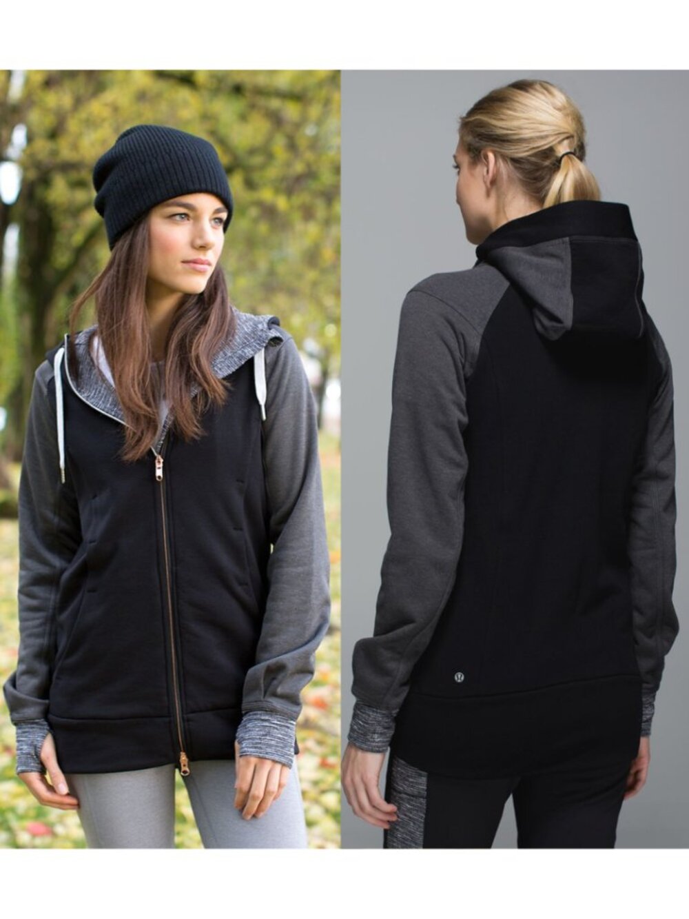 Lululemon Rulu Polartec Fleece Lined Full Zip Stretch-It Out Hoodie